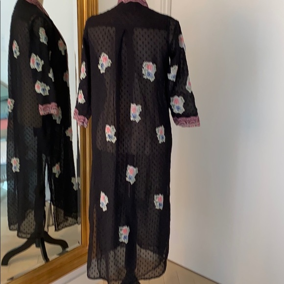 River Island Sexy Long Filmy Robe - Picture 5 of 6